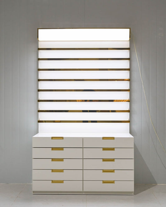 Light Polish Rack & Cabinet